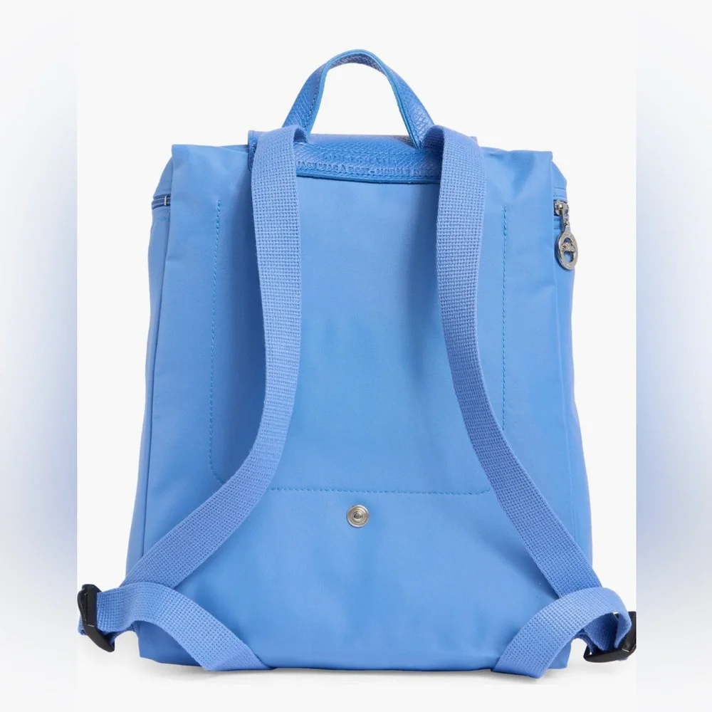 Longchamp Blue Nylon Backpack